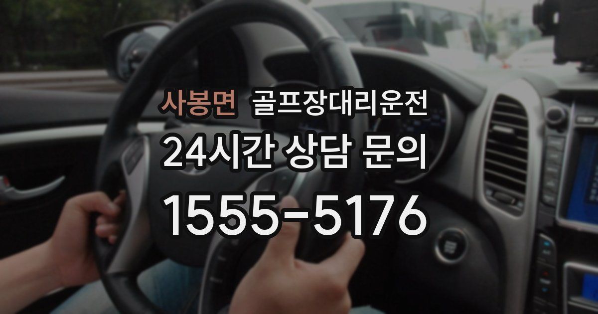 골프장대리운전 서비스