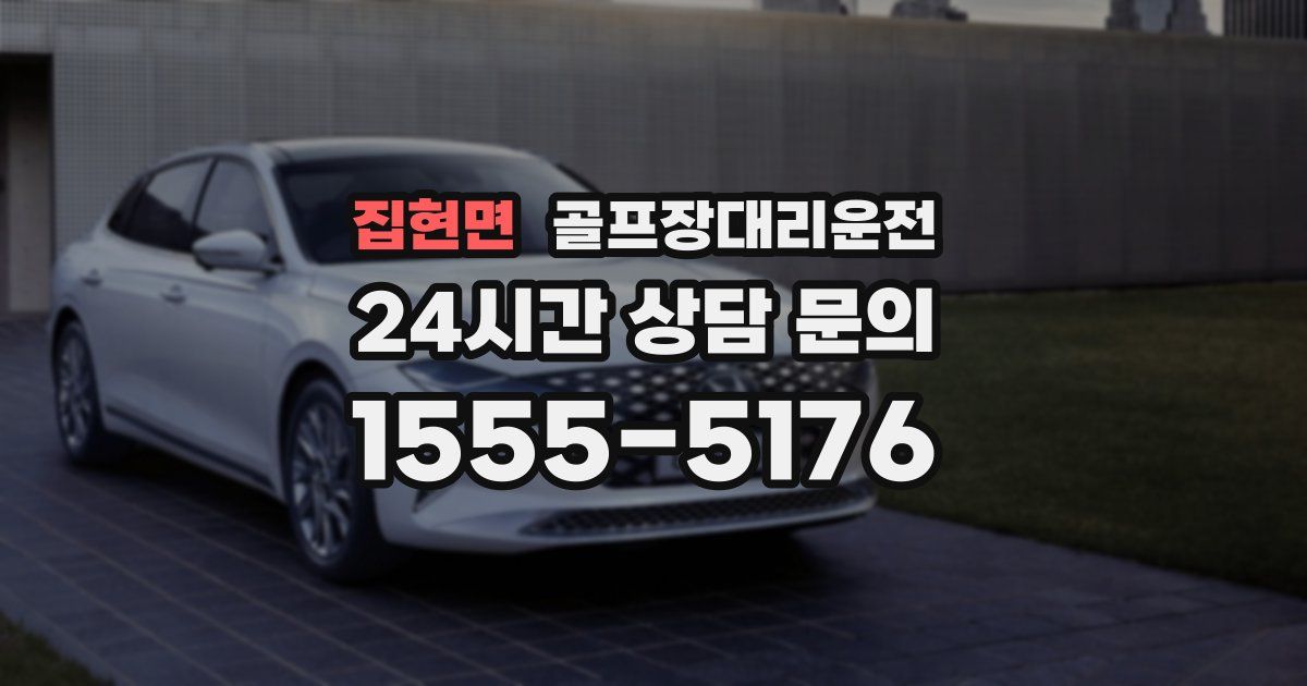 골프장대리운전 서비스