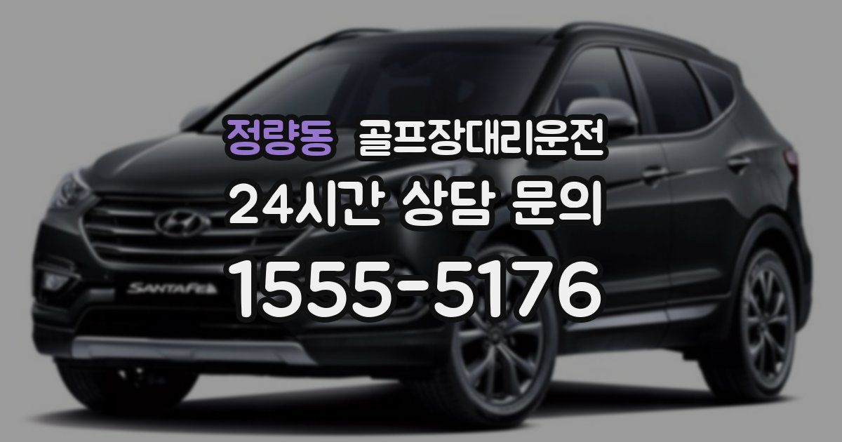 골프장대리운전 서비스