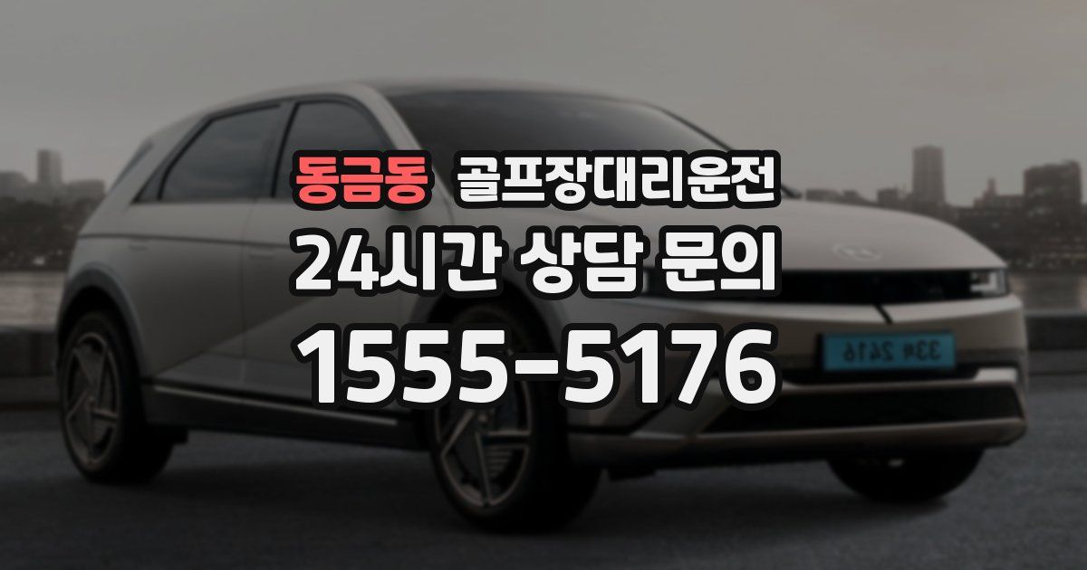 골프장대리운전 서비스