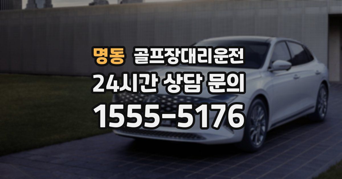 골프장대리운전 서비스