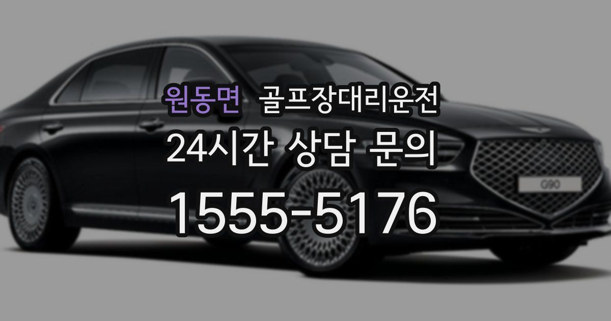 골프장대리운전 서비스