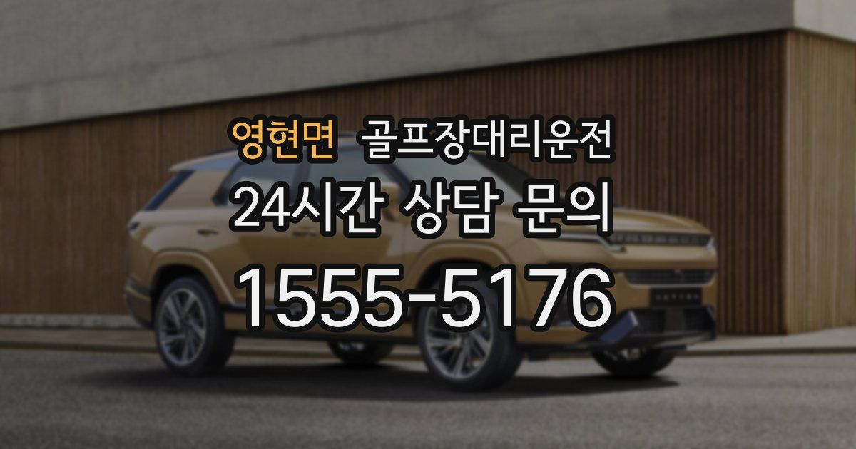 골프장대리운전 서비스