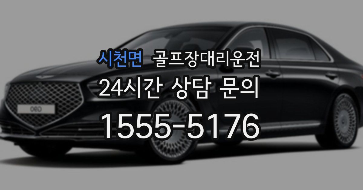 골프장대리운전 서비스