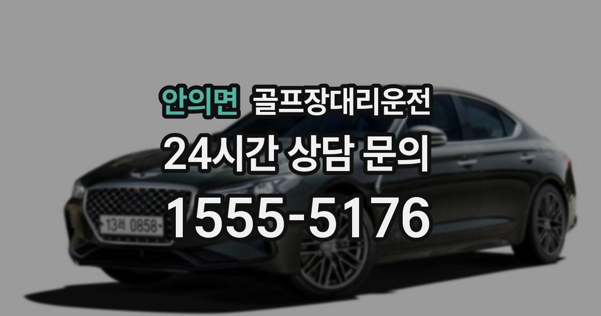 골프장대리운전 서비스