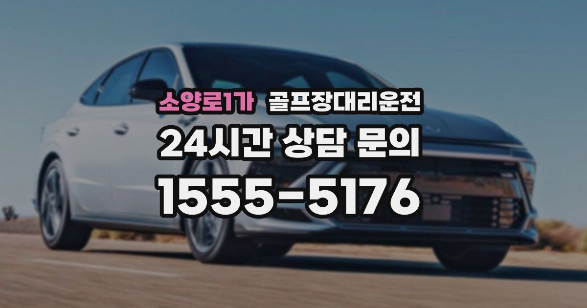 골프장대리운전 서비스