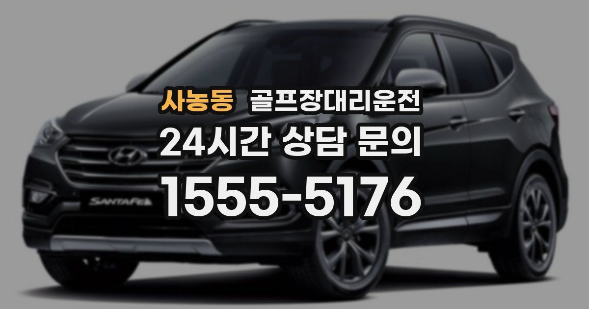 골프장대리운전 서비스