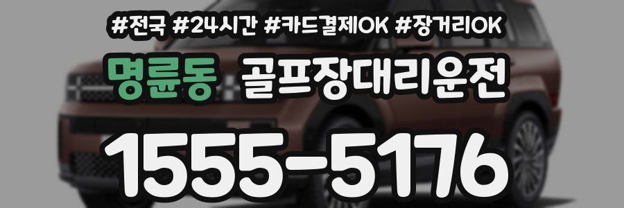 명륜동 골프장대리운전