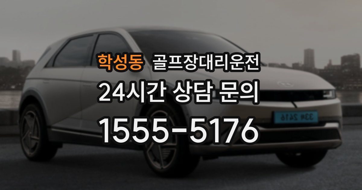 골프장대리운전 서비스