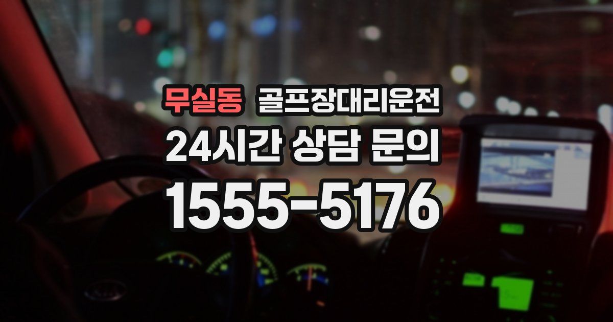 골프장대리운전 서비스