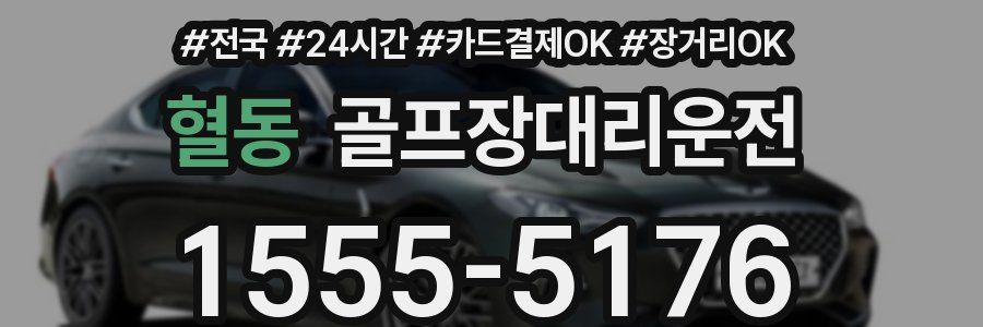 혈동 골프장대리운전