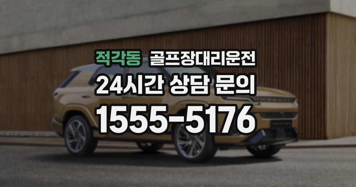 골프장대리운전 서비스