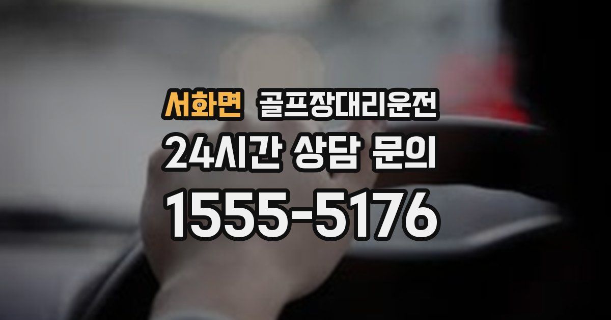 골프장대리운전 서비스