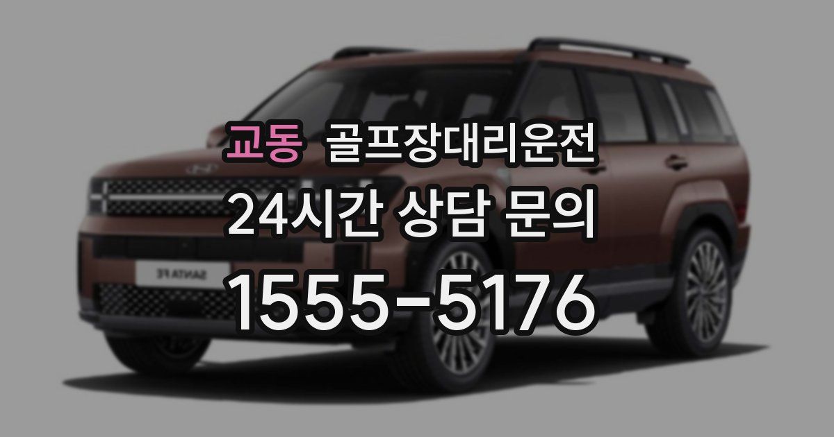 골프장대리운전 서비스