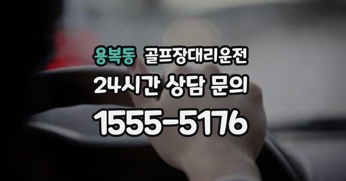 골프장대리운전 서비스