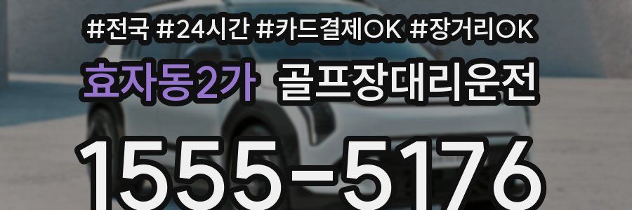 효자동2가 골프장대리운전