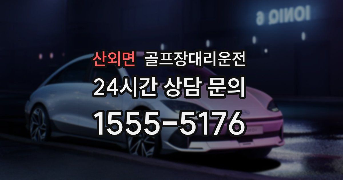 골프장대리운전 서비스