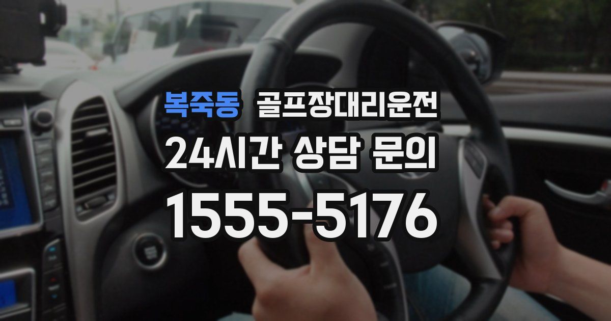 골프장대리운전 서비스