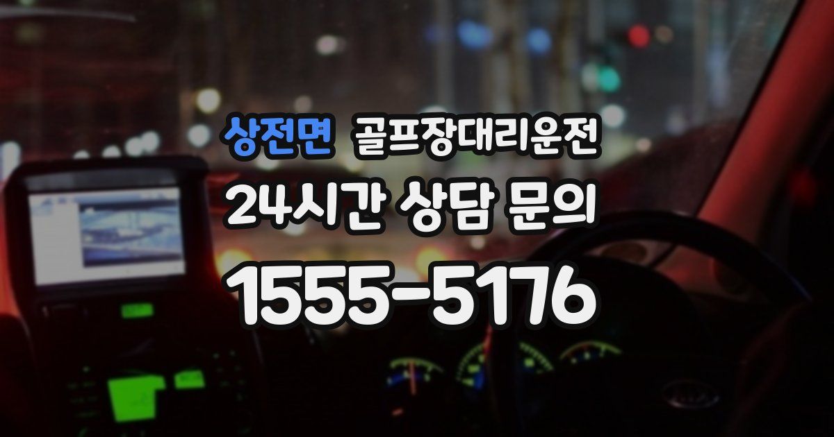 골프장대리운전 서비스