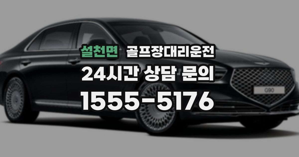 골프장대리운전 서비스