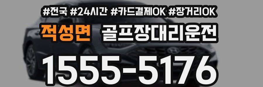 적성면 골프장대리운전