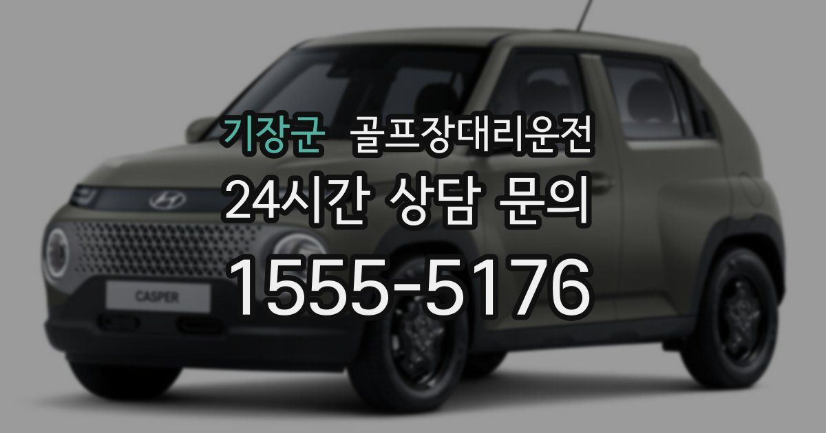 골프장대리운전 서비스