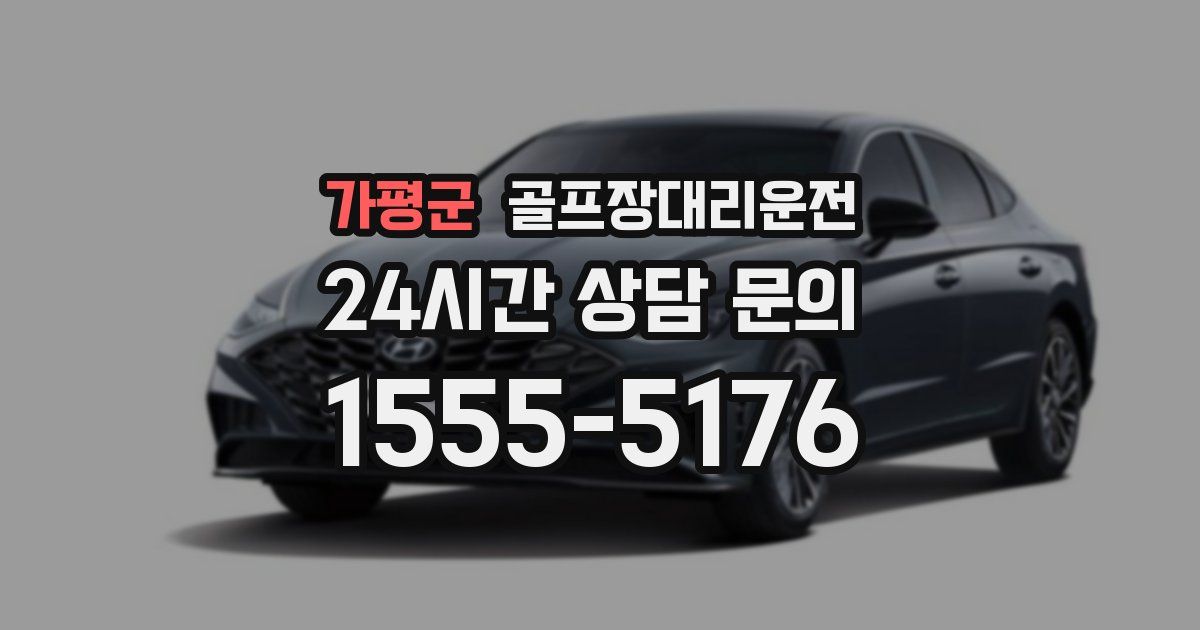 골프장대리운전 서비스