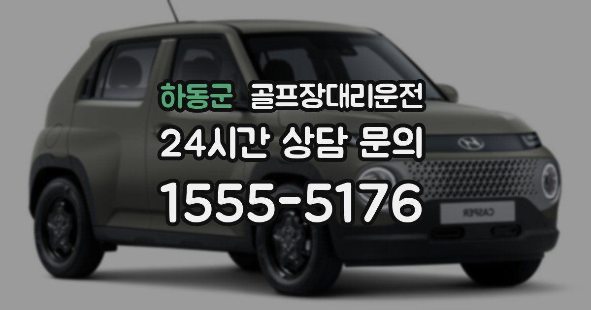 골프장대리운전 서비스