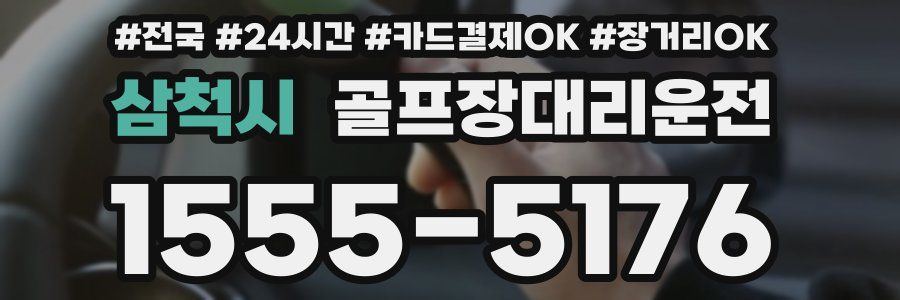 삼척시 골프장대리운전