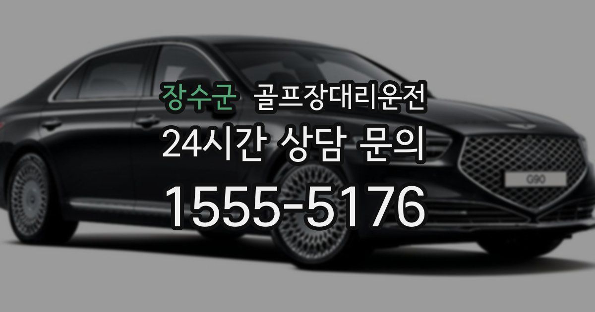 골프장대리운전 서비스