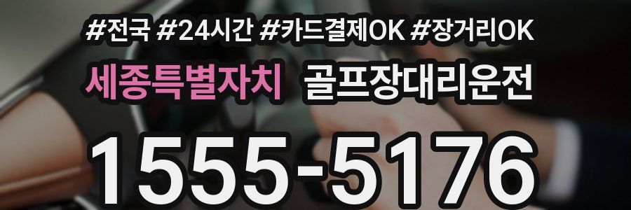 세종특별자치 골프장대리운전