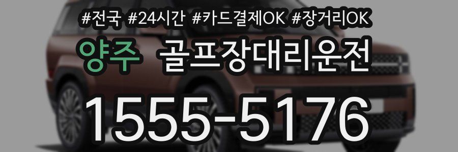 양주 골프장대리운전