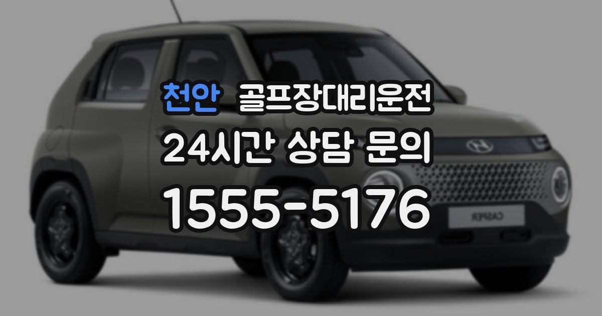 골프장대리운전 서비스