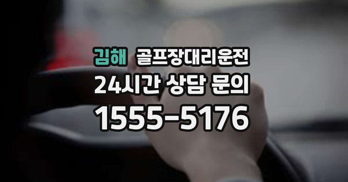 골프장대리운전 서비스