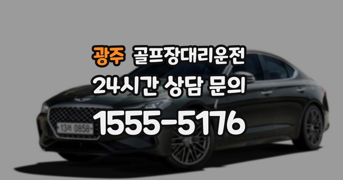 골프장대리운전 서비스