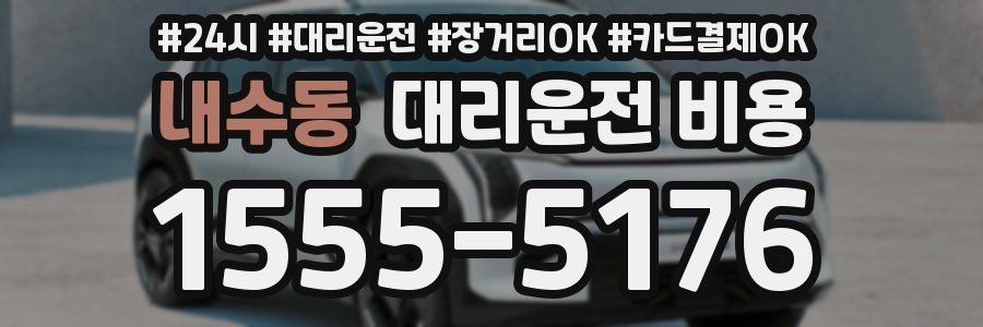 내수동 대리운전 비용