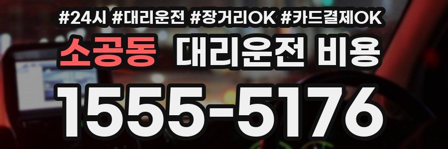 소공동 대리운전 비용