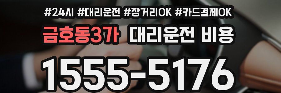 금호동3가 대리운전 비용