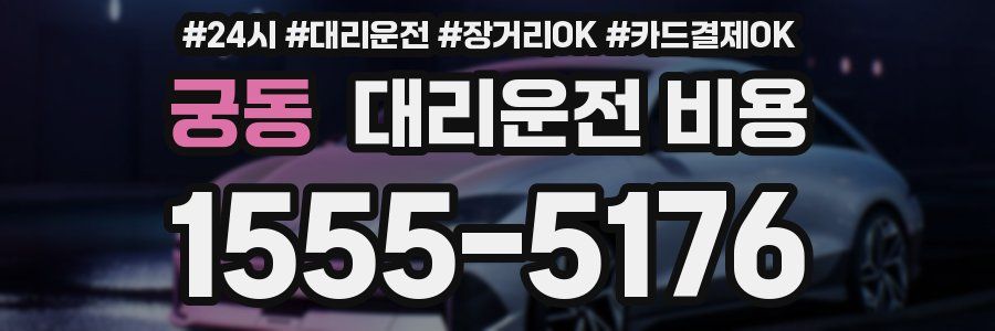 궁동 대리운전 비용