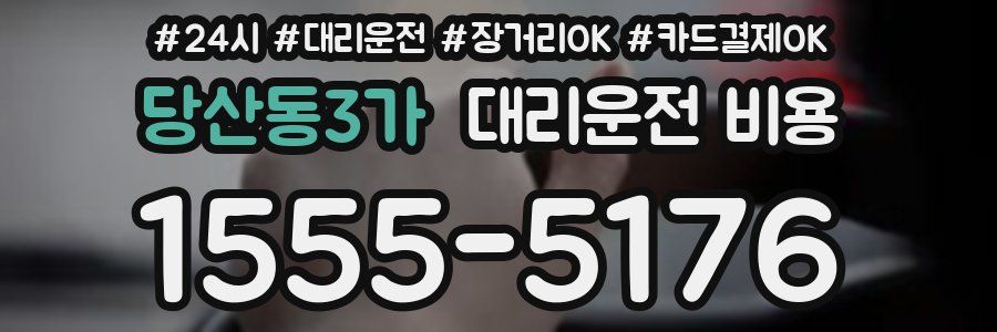 당산동3가 대리운전 비용