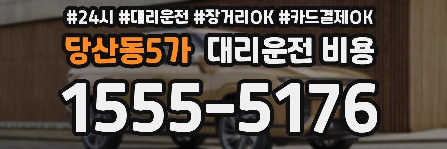 당산동5가 대리운전 비용