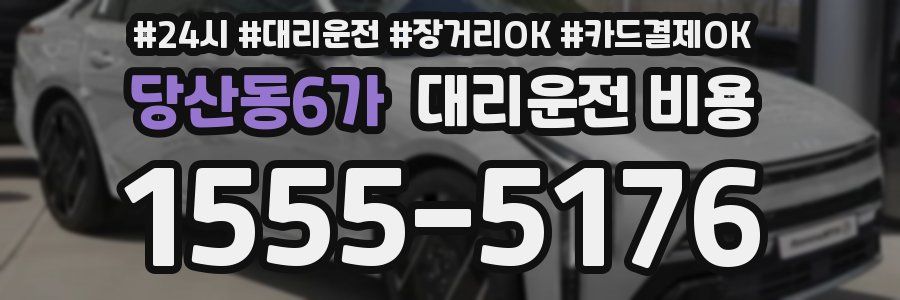 당산동6가 대리운전 비용