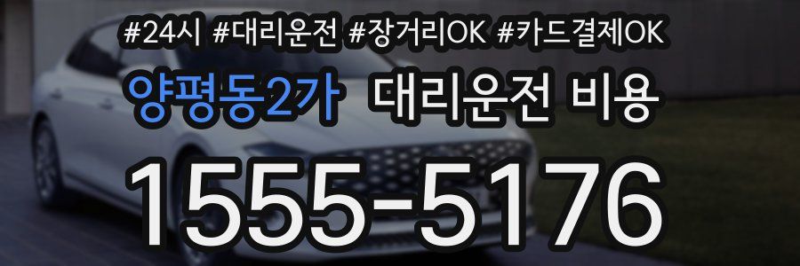 양평동2가 대리운전 비용