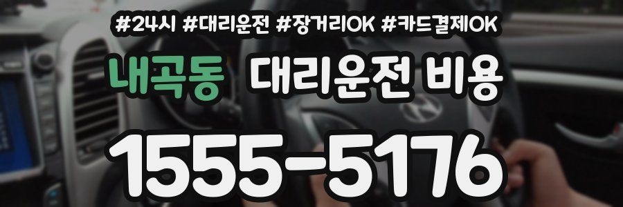 내곡동 대리운전 비용