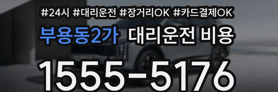 부용동2가 대리운전 비용