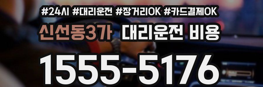 신선동3가 대리운전 비용