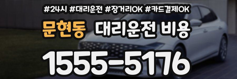 문현동 대리운전 비용