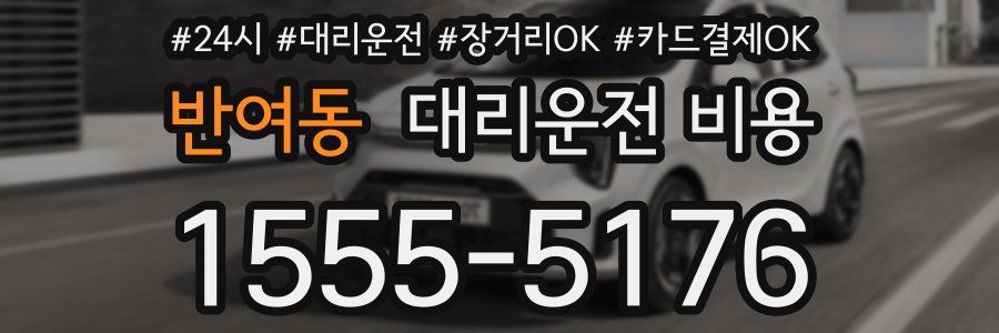 반여동 대리운전 비용