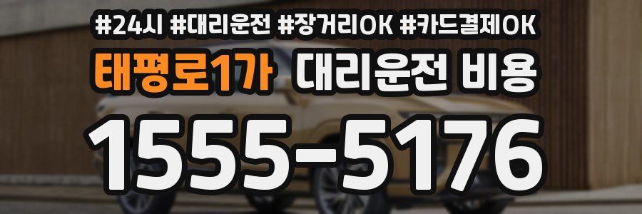 태평로1가 대리운전 비용