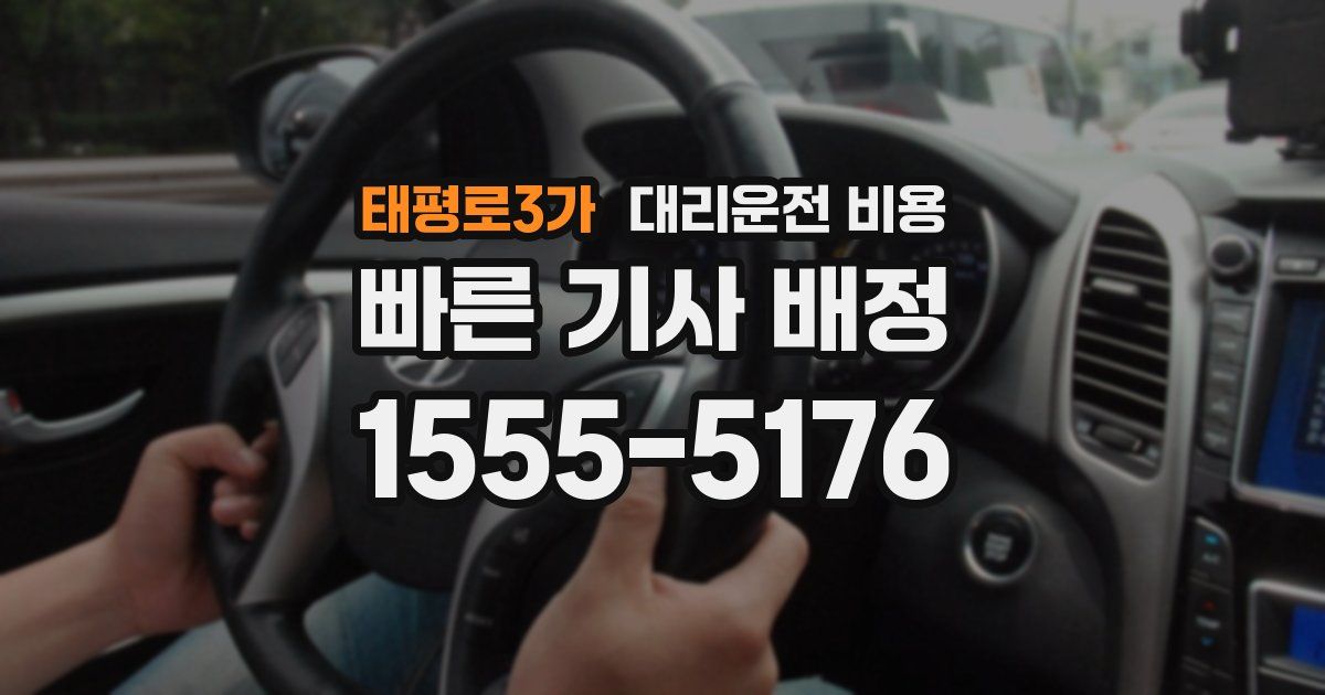 태평로3가 대리운전 가격